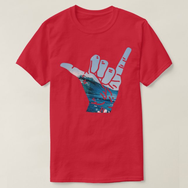 CAMISETA OLA DE SURF DE SHAKA (Diseño del anverso)