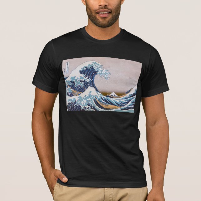 Camiseta Ola de tsunami Gran ola frente a Kanagawa Japón po (Anverso)