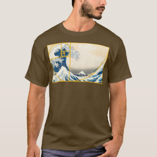 Camiseta Ola Dorada de Fibonacci