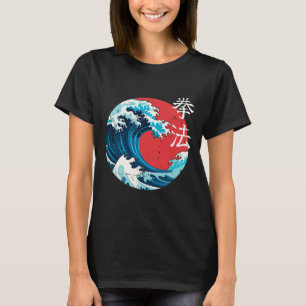 Camiseta Ola japonesa retro kenipo karate arte marcial
