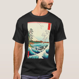 Camiseta Ola marina del Monte Fuji Ola del paisaje japonés 