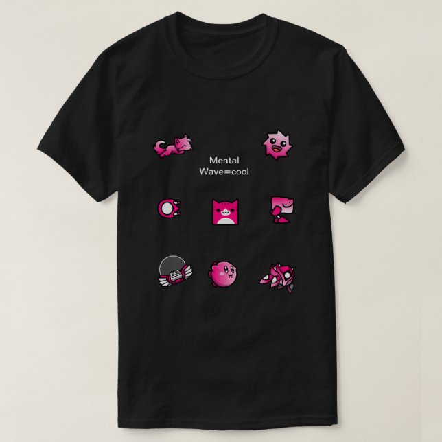 Camiseta Ola mental=camiseta fresca (Diseño del anverso)