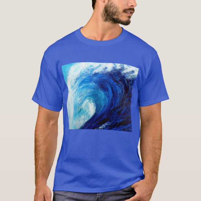 Camiseta Ola oceánica (Anverso)