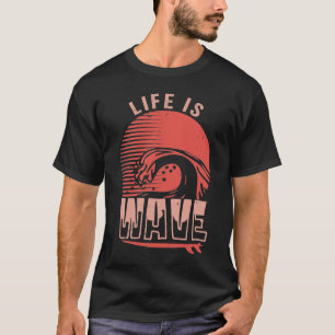 Camiseta Ola retro con problemas
