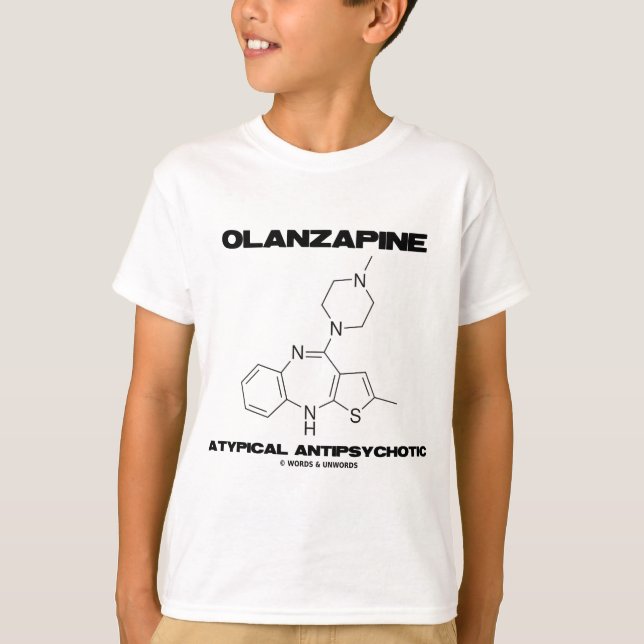Camiseta Olanzapina Antipsicótico atípico (Molécula) (Anverso)