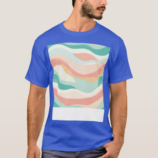 Camiseta Olas abstractas de pastel ripples modernas desatad