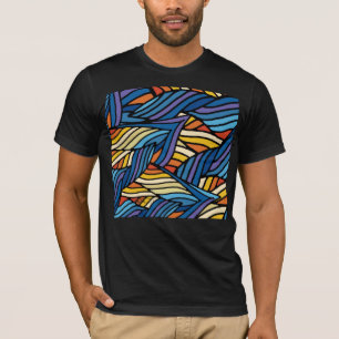 Camiseta Olas azules