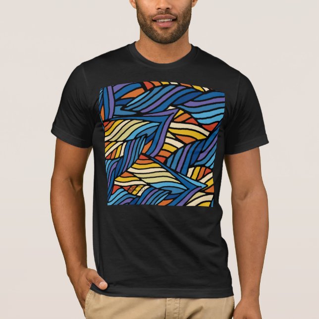 Camiseta Olas azules (Anverso)