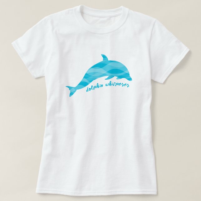 Camiseta Olas azules de Dolphin Whisperer (Diseño del anverso)