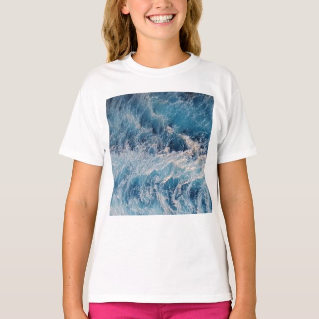 Camiseta Olas azules del océano (Anverso)