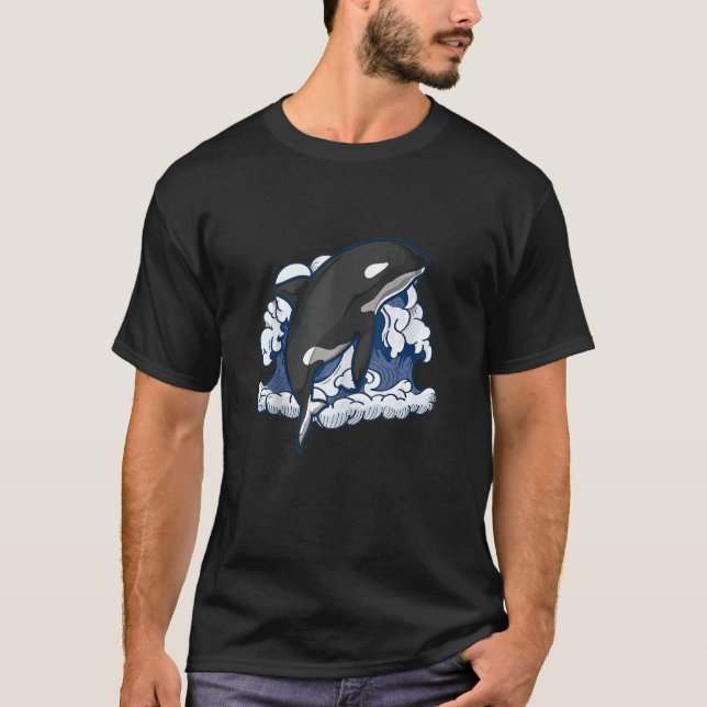 Camiseta Olas de animales de los océanos animales Orca Kill (Anverso)