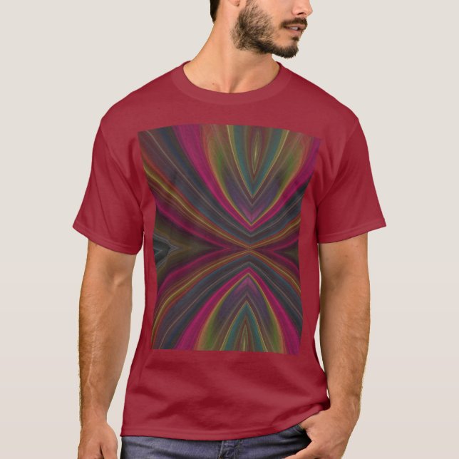 Camiseta Olas de Arena Suave Coloridas (Anverso)