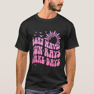 Camiseta Olas de barco Sun Rays Lake Days Capitán Bote