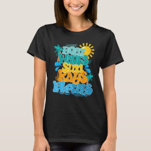 Camiseta Olas de barco Sun Rays Lake Days Vacaciones