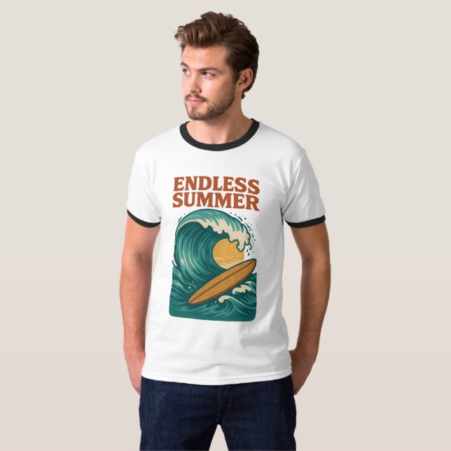 Camiseta Olas de caza: El eterno sueño de verano (Anverso completo)