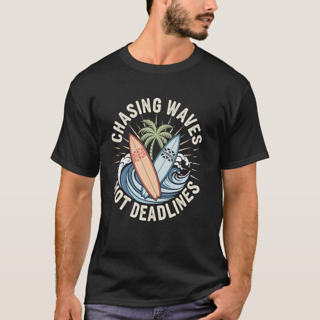 Camiseta Olas de caza No Llega El Límite Del Fundido Surfis (Anverso)