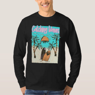 Camiseta Olas de caza Surfing Beach Vintage Surf