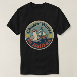 Camiseta Olas de gaviota retro Halifax