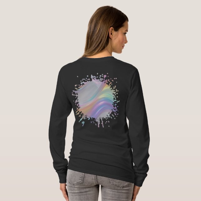Camiseta Olas de Luz (Reverso completo)