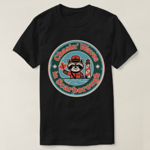 Camiseta Olas de Mapache Retro Scarborough