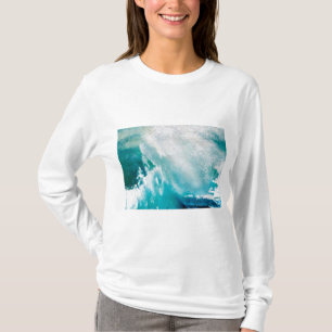 CAMISETA OLAS DE MAR BLANCAS AZULES EN LA TORMENTA