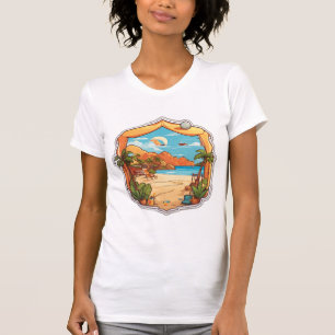 Camiseta Olas de Monterrey: Tatuaje tropical Fusión