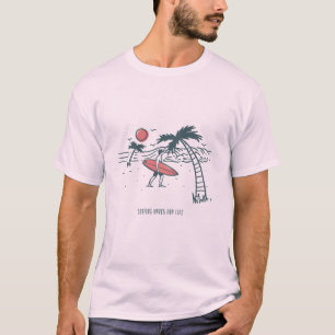 Camiseta Olas de surf antiguas: olas de surf de por vida