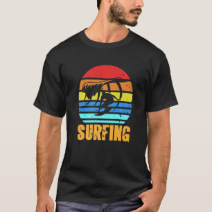 Camiseta Olas de surf retro vintage de sol