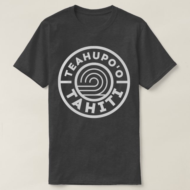 Camiseta Olas de surf Teahupoo Tahiti Big Wave Surfing (Diseño del anverso)