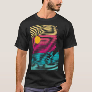 Camiseta Olas de Surfing Surfer Beach Ocean Retro Sports Lo