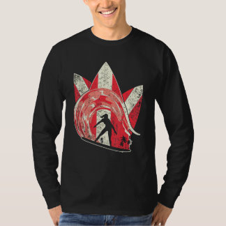 Camiseta Olas de tabla de surf agua de mar deporte surfista