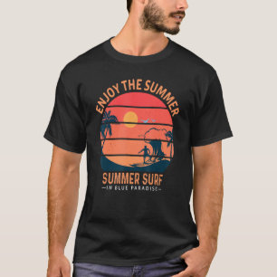Camiseta Olas de Verano En El Paraíso Azul Disfruta El Vera