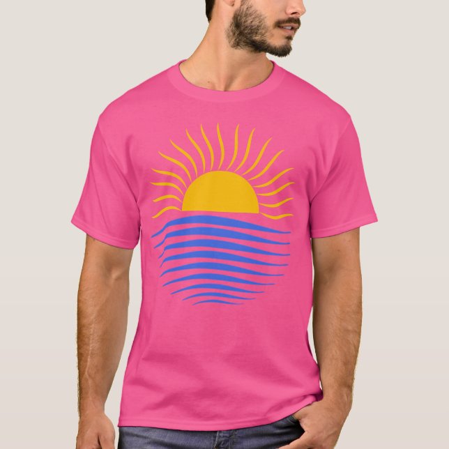 Camiseta Olas De Verano Sol Y Océano (Anverso)