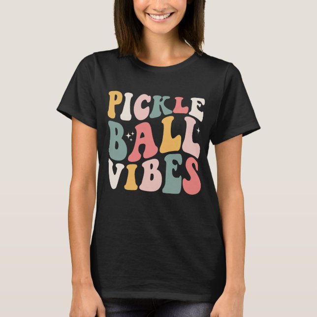 Camiseta Olas de Vibraciones de Pickleball (Anverso)