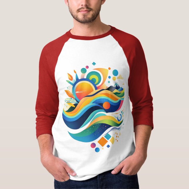 Camiseta Olas de vida (Anverso)