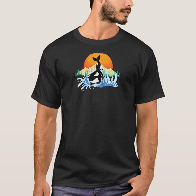 Camiseta Olas del mar al atardecer Océano Asesino de Ballen (Anverso)