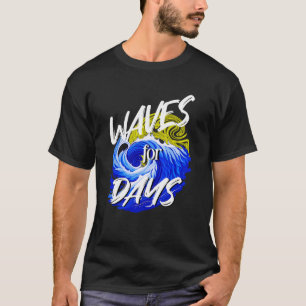 Camiseta Olas Durante Días, Vida En La Playa, Amante Del Oc