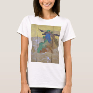 Camiseta Olas en Matsushima (izquierda), Tawaraya Sotatsu