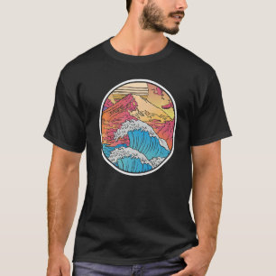Camiseta Olas japonesas ondas kanagawa Monte Fuji Japón Vap