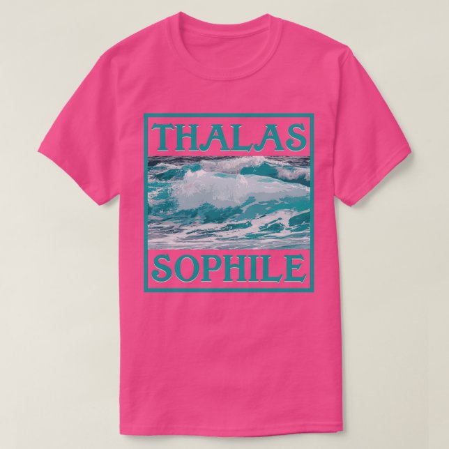 CAMISETA OLAS MARÍTIMAS DEL MAR DE TALASSOPHILE (Diseño del anverso)