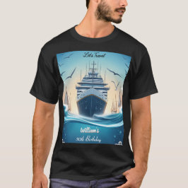 Camiseta Olas oceánicas Anchor Yate 30 cumpleaños