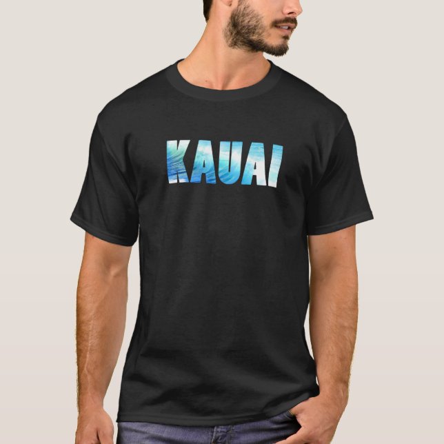 Camiseta Olas oceánicas de Kauai Surf (Anverso)