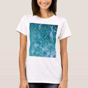Camiseta Olas profundas del océano azul