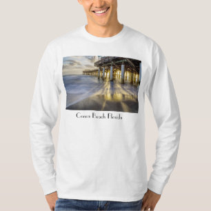 Camiseta Olas Suaves En El Muelle De Cocoa Manga Larga Cami