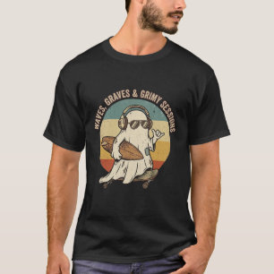 Camiseta Olas Tumbas Sesiones Grimy Halloween Skateboard G