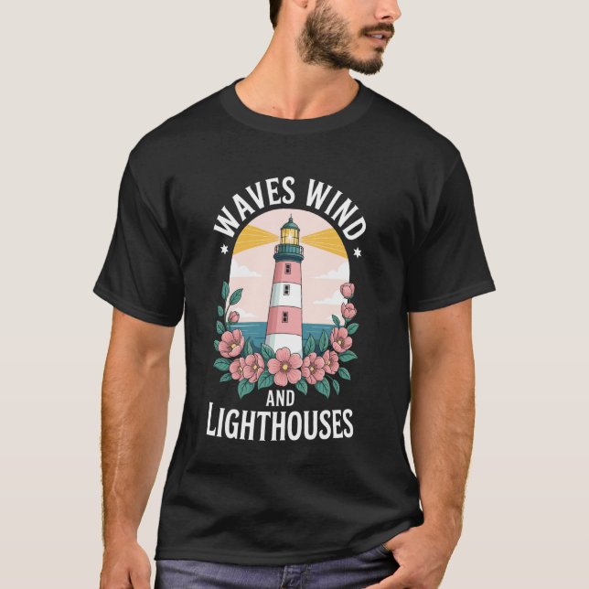 Camiseta Olas Viento y Faros (Anverso)