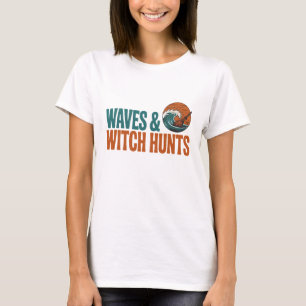 Camiseta Olas y Cazas de Brujas Fantasía Divertida y Erudit
