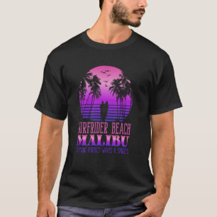 Camiseta Olas y puestas de sol Surfrider Beach, Malibu Synt