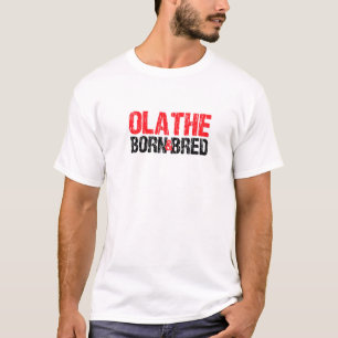 Camiseta Olathe Nació Y Bred Kansas Hometown Ks Estado De O