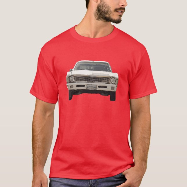 Camiseta old american car chevy nova funny (Anverso)